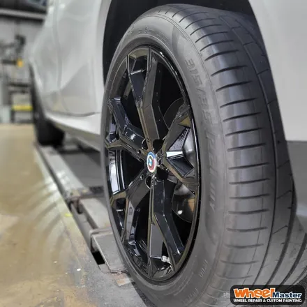 [부산휠도색][휠마스터]BMW X6 블랙유광 휠도색 / 부산 해운대 송정동