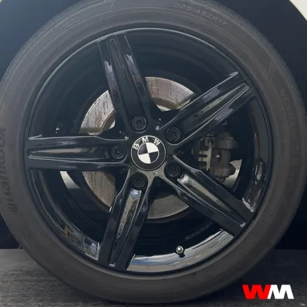 [부산휠도색][휠마스터] BMW 1시리즈 블랙유광 휠도색 / 부산 해운대 송정동