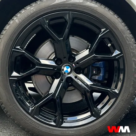 [부산휠도색][휠마스터] BMW X5 블랙유광 휠도색 / 부산 해운대 송정동