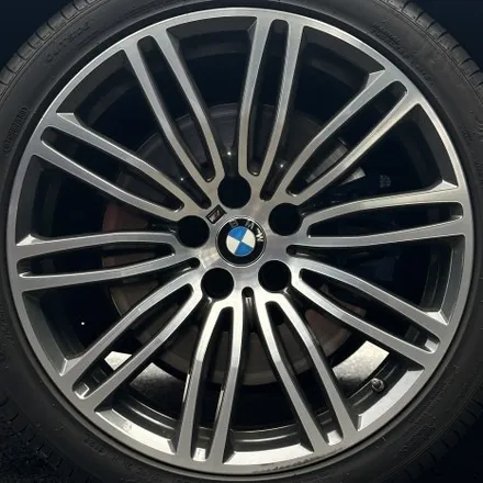 [부산휠도색][휠마스터] BMW 5시리즈 블랙유광 휠 도색 / 부산 해운대 송정동