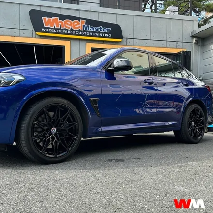 [부산휠도색][휠마스터] BMW X4M 블랙유광 휠 도색 / 부산 해운대 송정동