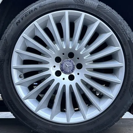 [부산휠복원][부산휠수리] 벤츠 S350d 순정 실버 휠 복원 / 부산 해운대 송정동