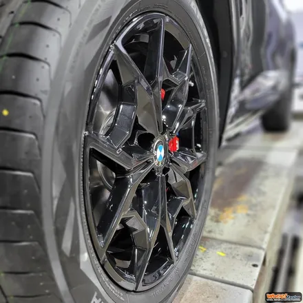 [부산휠도색][휠마스터] BMW X4 신차 블랙유광 휠도색 / 부산 해운대 송정동