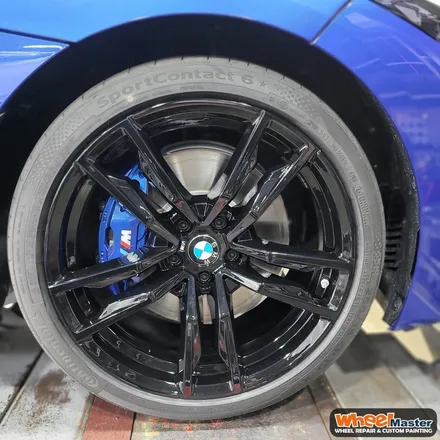 [부산휠도색][휠마스터] BMW Z4 컷팅휠 블랙유광 도색 / 부산 해운대 송정동