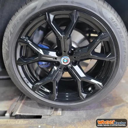 [부산휠도색][휠마스터]BMW X6 블랙유광 휠도색 / 부산 해운대 송정동