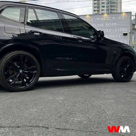 [부산휠수리][부산휠도색] BMW X3 블랙반무광 휠수리 / 부산 해운대 송정동