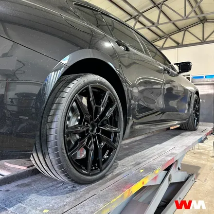 [부산휠도색][휠마스터] BMW M 850i 블랙유광 휠도색 / 부산 해운대 송정동