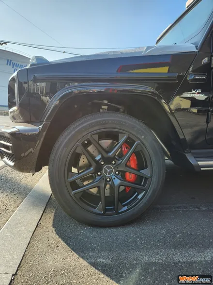 [부산휠도색][휠마스터] 벤츠 G63 AMG 블랙무광 벤츠휠도색 / 부산 해운대 송정동