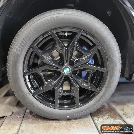 [부산휠도색][휠마스터] BMW X4 블랙유광 휠도색 / 부산 해운대 송정동