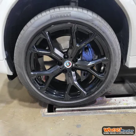 [부산휠도색][휠마스터]BMW X6 블랙유광 휠도색 / 부산 해운대 송정동