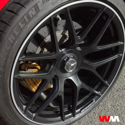 [부산휠복원][부산휠도색] 벤츠 AMG GT63s 투톤반무광 휠작업 / 부산 해운대 송정동