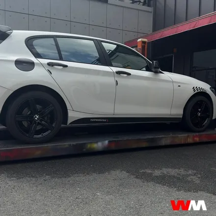 [부산휠도색][휠마스터] BMW 1시리즈 블랙유광 휠도색 / 부산 해운대 송정동