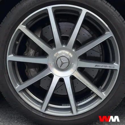 [부산휠복원][부산휠수리] 벤츠 S63 AMG 다이아몬드컷팅 휠복원 / 부산 해운대 송정동
