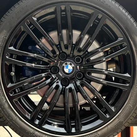 [부산휠도색][휠마스터] BMW 5시리즈 블랙유광 휠 도색 / 부산 해운대 송정동