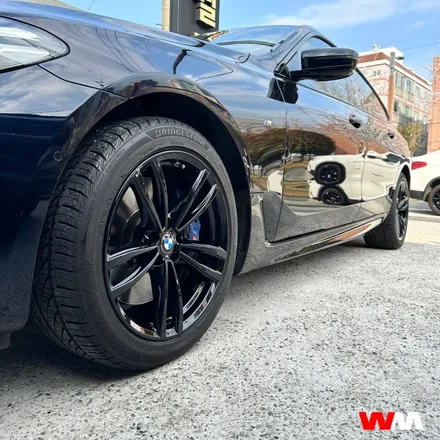 [부산휠도색][휠마스터] BMW 6GT 블랙유광 휠 도색 / 부산 해운대 송정동