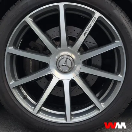 [부산휠복원][부산휠수리] 벤츠 S63 AMG 다이아몬드컷팅 휠복원 / 부산 해운대 송정동