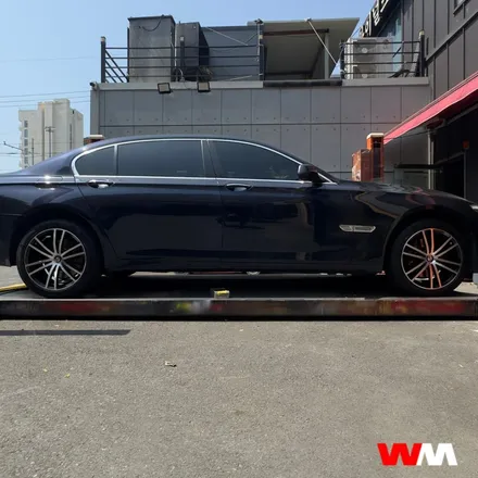 [부산휠복원][부산휠도색] BMW 740 Li 블랙폴리싱 작 / 부산 해운대 송정동