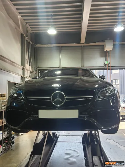[부산휠도색][휠마스터] 벤츠 E63 AMG 블랙유광 휠도색 및 캘리퍼 도색 / 부산 해운대 송정동