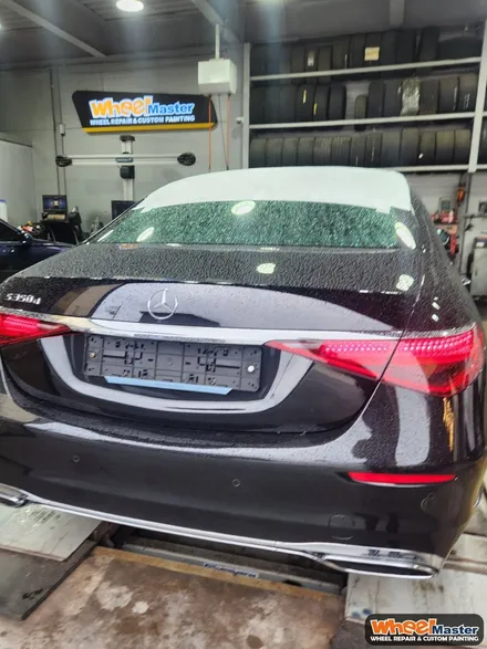 [부산휠복원][부산휠수리] 벤츠 S350d 컷팅 휠 복원 작업 / 부산 해운대 송정동