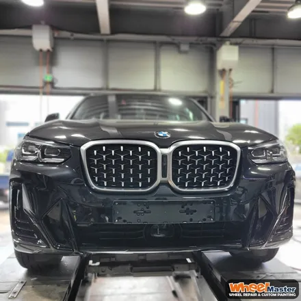 [부산휠도색][휠마스터] BMW X4 블랙유광 휠도색 / 부산 해운대 송정동