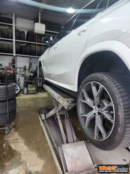 [부산휠도색][휠마스터]BMW X6 블랙유광 휠도색 / 부산 해운대 송정동