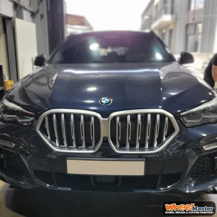 [부산휠도색][휠마스터] BMW X6 블랙유광 휠도색 / 부산 해운대 송정동