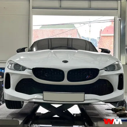 [부산휠도색][휠마스터] BMW Z4 휠, 캘리퍼 화이트 도색 / 부산 해운대 송정동