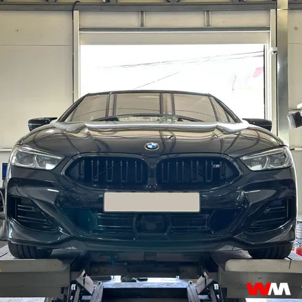[부산휠도색][휠마스터] BMW M 850i 블랙유광 휠도색 / 부산 해운대 송정동