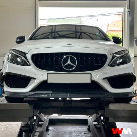 [부산휠도색][휠마스터] 벤츠 AMG C43 캘리퍼 휠 도색 / 부산 해운대 송정동