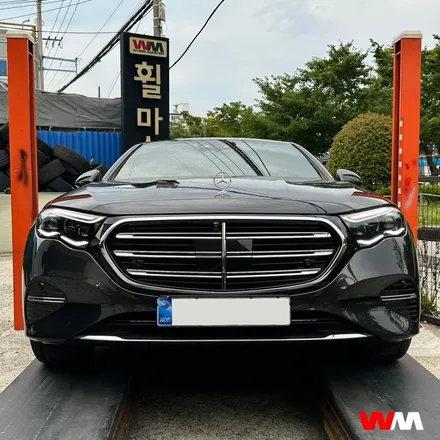 [부산휠복원][부산휠수리] 벤츠 E300 다이아몬드 컷팅 휠 / 부산 해운대 송정동
