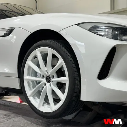 [부산휠도색][휠마스터] BMW Z4 휠, 캘리퍼 화이트 도색 / 부산 해운대 송정동