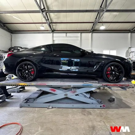 [부산휠도색][휠마스터] BMW M8 휠 캘리퍼 도색 / 부산 해운대 송정동