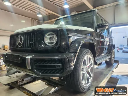 [부산휠도색][휠마스터] 벤츠 G63 AMG 블랙무광 벤츠휠도색 / 부산 해운대 송정동