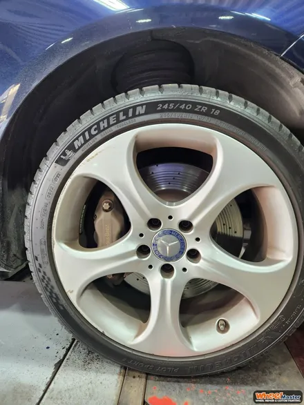 [부산휠복원][부산휠도색] 벤츠 W212 E400 휠복원 및 도색 / 부산 해운대 송정동
