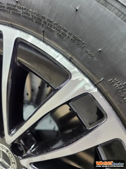 [부산휠복원][부산휠수리] 벤츠 S350d 컷팅 휠 복원 작업 / 부산 해운대 송정동
