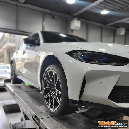[부산휠도색][휠마스터] BMW M3 투톤 휠도색 / 부산 해운대 송정동