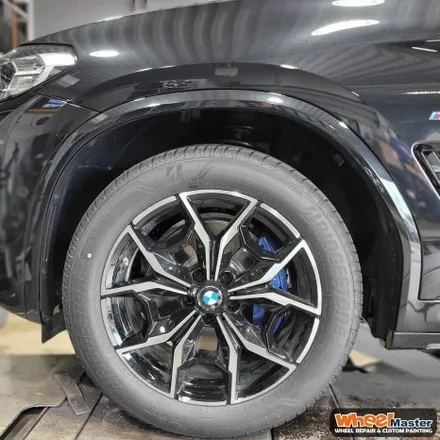 [부산휠도색][휠마스터] BMW X4 블랙유광 휠도색 / 부산 해운대 송정동