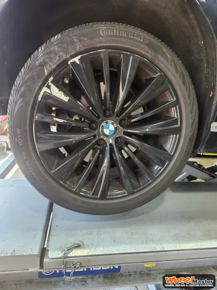 [부산휠복원][부산휠수리] BMW GT 블랙유광 휠 복원 / 부산 해운대 송정동