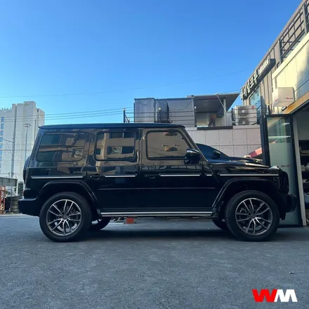 [부산휠도색][휠마스터] 벤츠 G450d 휠 블랙 폴리싱 작업 / 부산 해운대 송정동