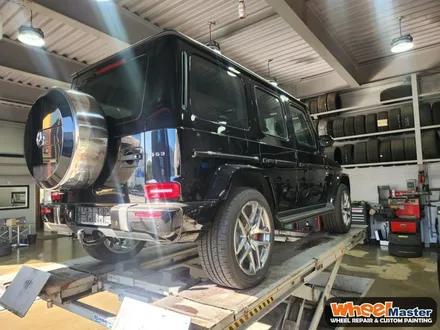 [부산휠도색][휠마스터] 벤츠 G63 AMG 블랙무광 벤츠휠도색 / 부산 해운대 송정동