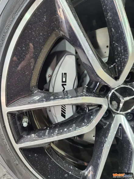[부산휠도색][휠마스터] 벤츠 CLS53 AMG 신차 캘리퍼 도색 / 부산 해운대 송정동