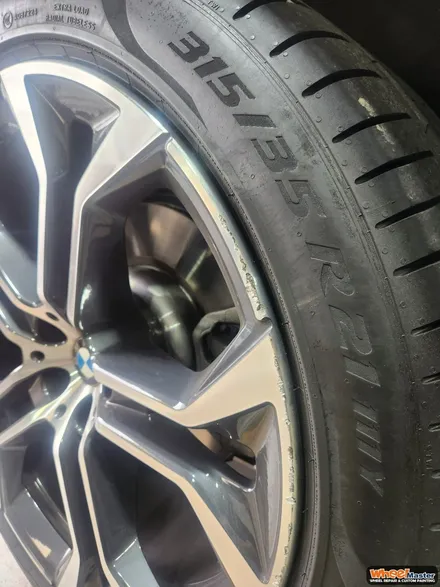 [부산휠복원][부산휠수리] BMW X5 컷팅휠 복원 작업 / 부산 해운대 송정동