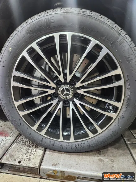 [부산휠복원][부산휠수리] 벤츠 S350d 컷팅 휠 복원 작업 / 부산 해운대 송정동