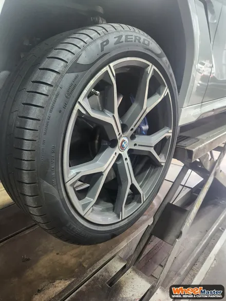 [부산휠도색][휠마스터]BMW X6 블랙유광 휠도색 / 부산 해운대 송정동