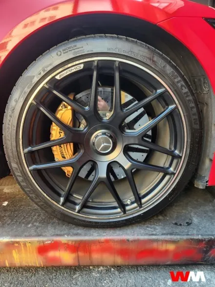 [부산휠복원][부산휠도색] 벤츠 AMG GT63s 투톤반무광 휠작업 / 부산 해운대 송정동
