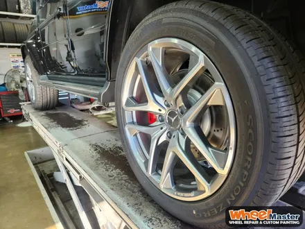 [부산휠도색][휠마스터] 벤츠 G63 AMG 블랙무광 벤츠휠도색 / 부산 해운대 송정동
