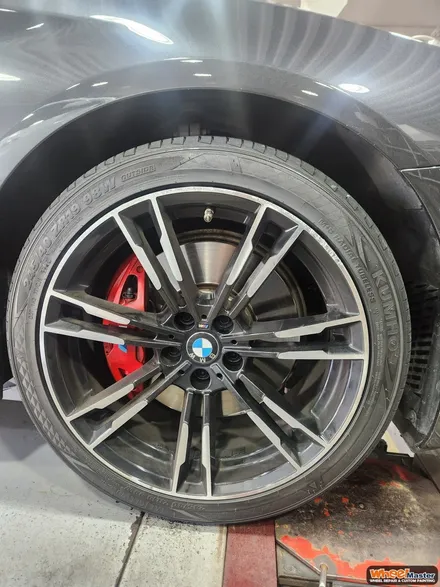 [휠마스터][부산휠도색] BMW 5 시리즈 블랙유광 휠도색 / 부산 해운대 송정동