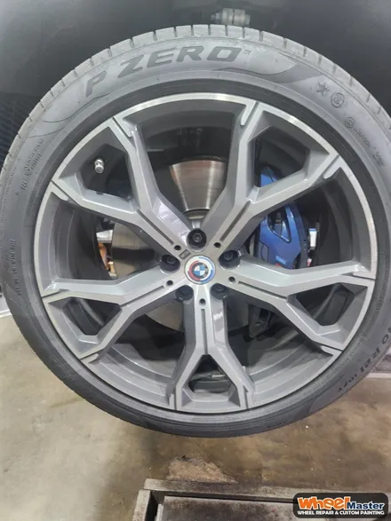 [부산휠도색][휠마스터]BMW X6 블랙유광 휠도색 / 부산 해운대 송정동