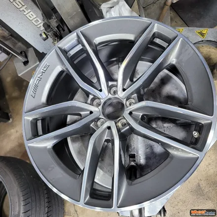 [부산휠복원][부산휠수리] 벤츠 CLS 53AMG 휠 스크래치 복원 / 부산 해운대 송정동