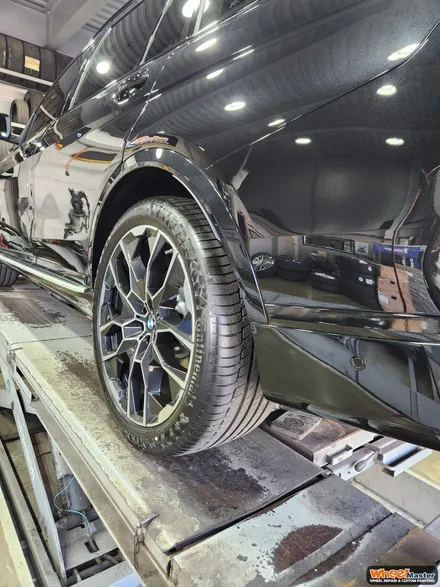 [부산휠도색][휠마스터]  BMW 신형 X7 컷팅 휠 블랙유광 도색 / 부산 해운대 송정동